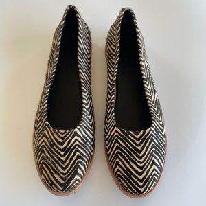 M4DE Leather/Calf Hair Flats 6.5